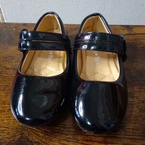 Gabby Marie, Girls, Dress Shoes, Side Closure, Size 6, Color Black, Gold